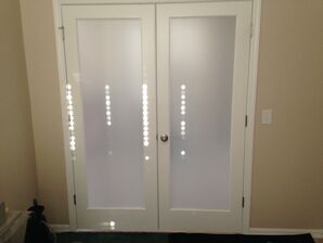 Clear Frost Deco Film - Interior Home Office In Land O Lakes Florida (Before & After) (2)